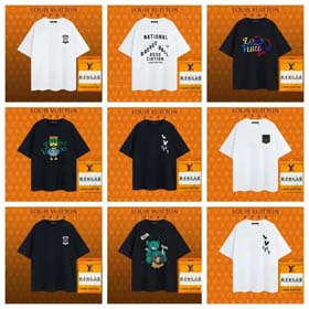 Louis Vuitton fashionable versatile printed casual men's LV T-shirt-1809  