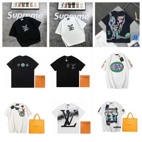 Louis Vuitton fashionable versatile printed casual men's LV T-shirt-1810  
