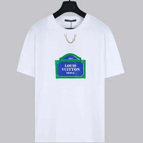 Louis Vuitton round neck pullover printed short sleeve men's LV T-shirt(15 styles)-1817