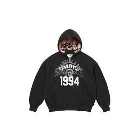 Nike Stussy Fashionable Jira joint skull ghost fire destruction zipper hooded sweatshirt tracksuit-2544