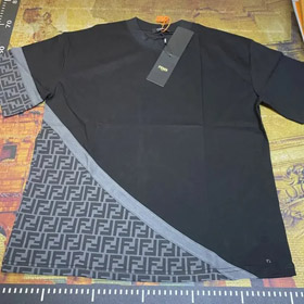 Fendi Loose round neck pullover straight short sleeve T-shirt-2759