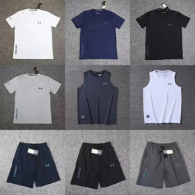 Under Armour Ice Silk Quick Dry Short Sleeve Shorts T-Shirt-2832